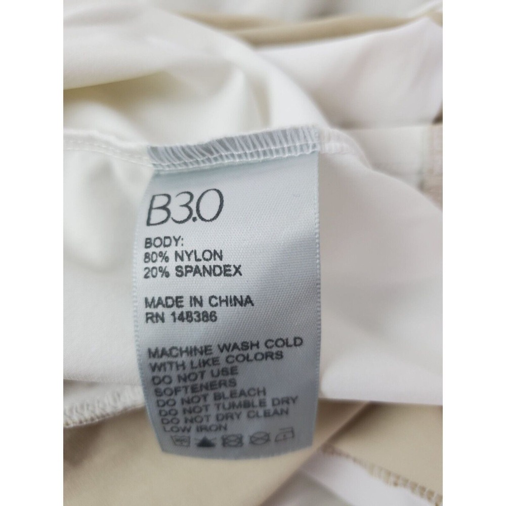 B3.0 Women's Tennis Athletic Workout Dress White Nude Ruffle Pleated Small - Picture 9 of 9